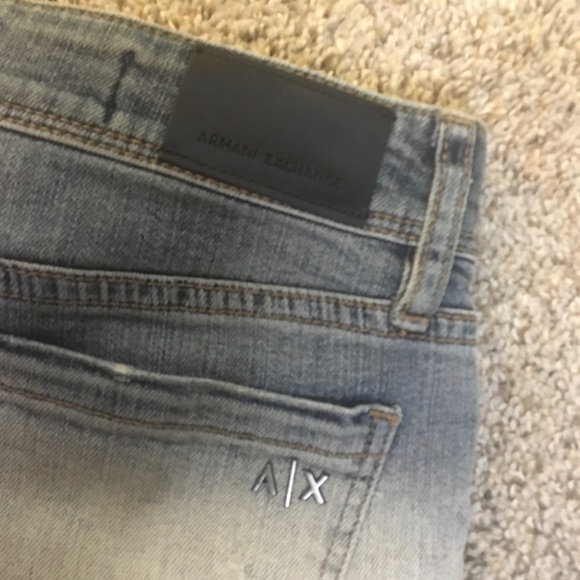 Armani Exchange Gradation Jean Shorts - Picture 8 of 9